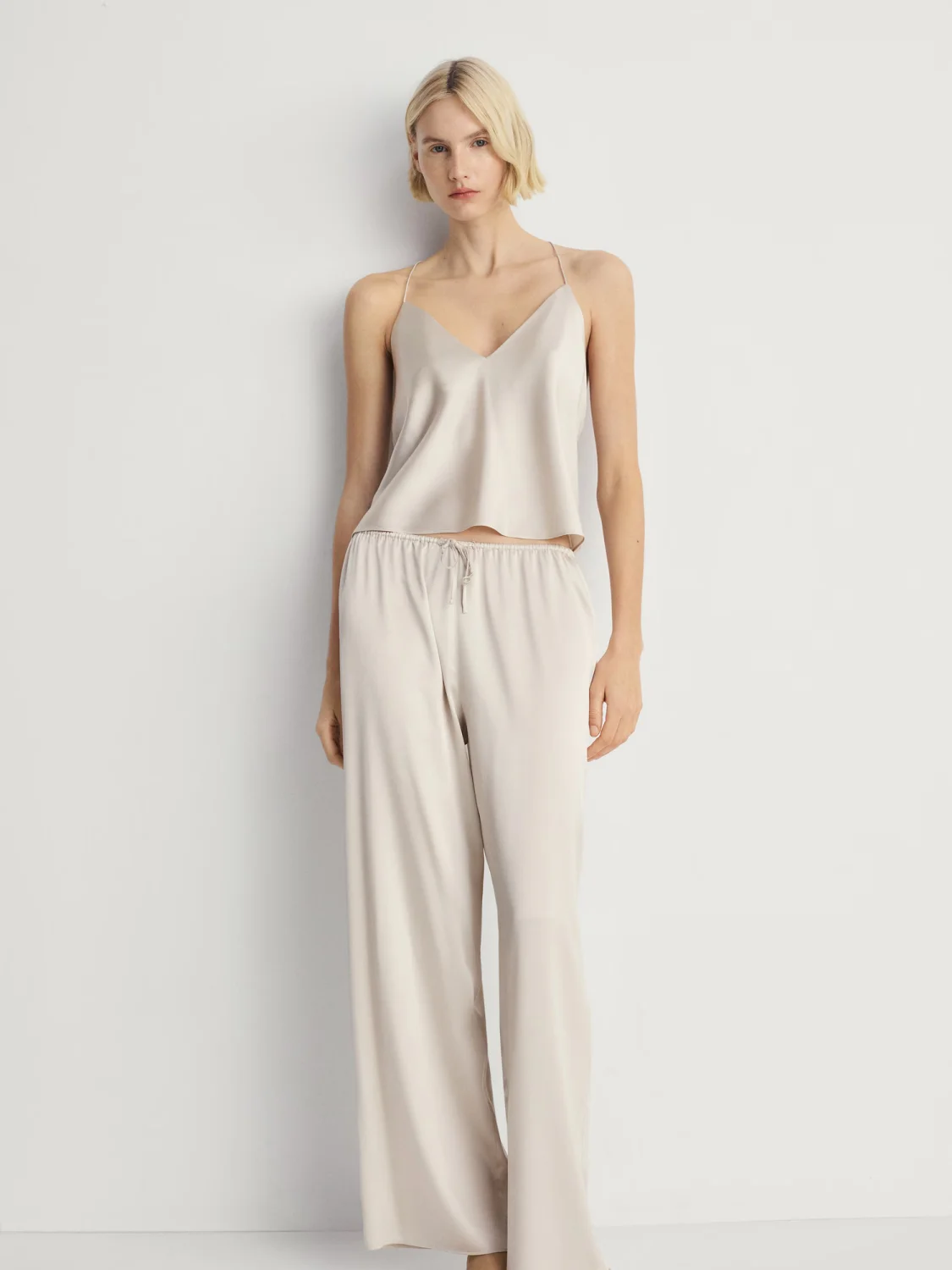 Silk pyjama trousers